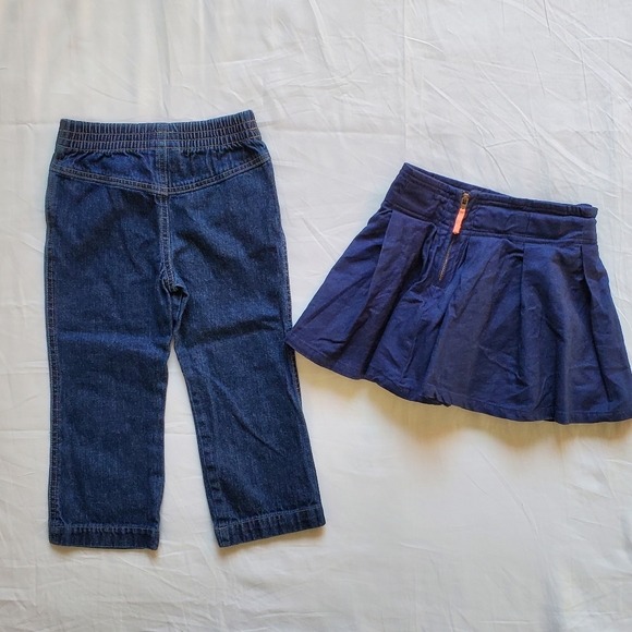 Kids Girls 3T Jeans and Skirt - Picture 2 of 8